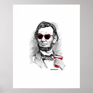 Póster Abraham Lincoln Fiesta Animal
