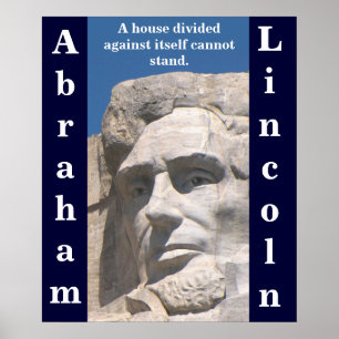 Póster Abraham Lincoln House Divided Poster
