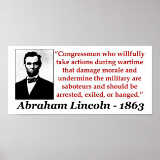 Póster Abraham Lincoln: Los Saboteurs Deberían Ser...