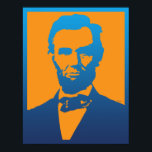 Póster Abraham Lincoln Pop Art<br><div class="desc">Disfruta de esta colorida imagen digital de Abraham Lincoln Pop Art... </div>