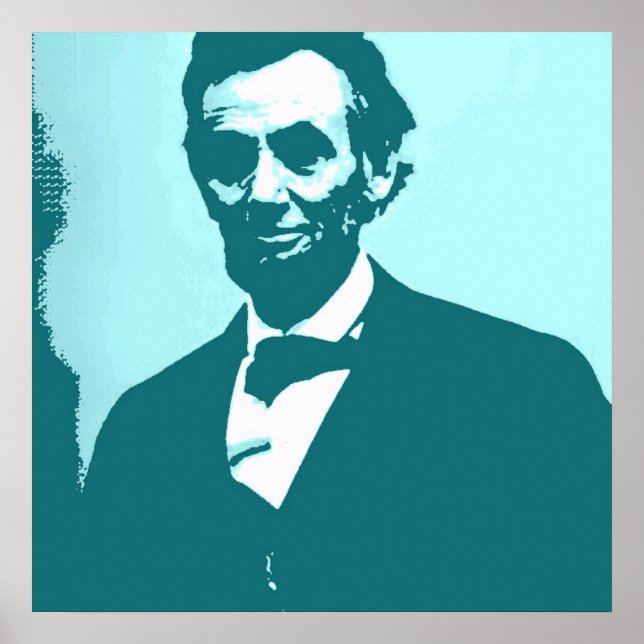 Póster Abraham Lincoln Pop Art (Frente)
