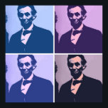 Póster Abraham Lincoln Pop Art<br><div class="desc">diseño de arte pop</div>