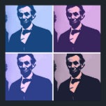 Póster Abraham Lincoln Pop Art<br><div class="desc">diseño de arte pop</div>