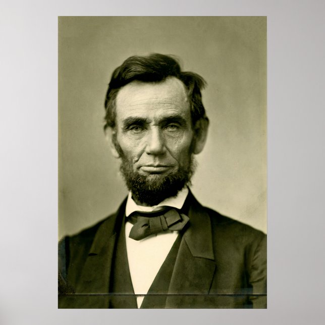 Póster Abraham Lincoln presidente de estados unidos (Frente)