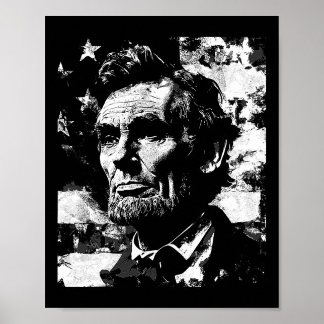 Póster Abraham Lincoln Profesor De Historia Presidente 4  (Frente)
