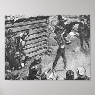 Póster Abraham Lincoln Wrestling Poster