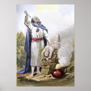 Póster Abraham ofreciendo Isaac