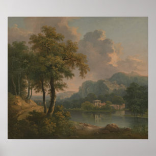 Póster Abraham Pether - Paisaje de Colinas Maduradas