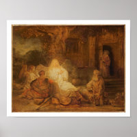 Abraham recibe a los tres ángeles, 1646 (petróleo 