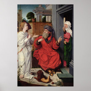 Póster Abraham, Sara and an Angel, c.1520