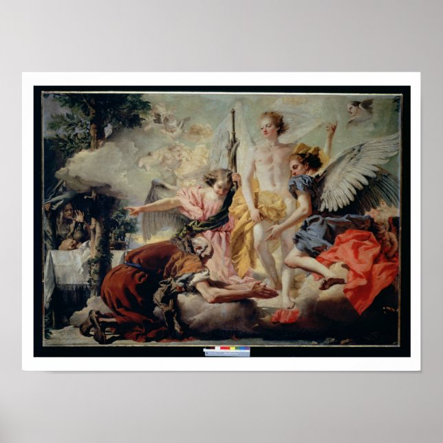 Póster Abraham y los tres ángeles (Frente)
