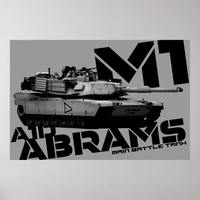 Póster Abrams M1 (Frente)