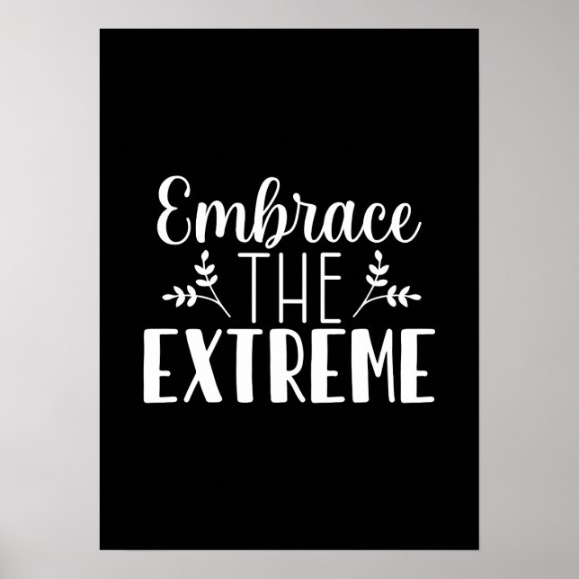 Póster Abraza lo más extremo - Hustle, Gym, Éxito (Frente)