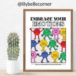 Póster Abraza tus emociones