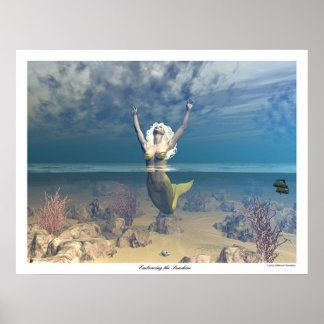 Póster Abrazando el sol