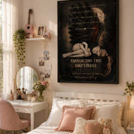 Póster Abrazando el Vacío Dark Romántico Gótico