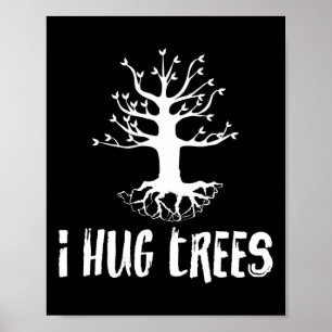Póster Abrazo árboles árboles árboles gigantes regalo amb
