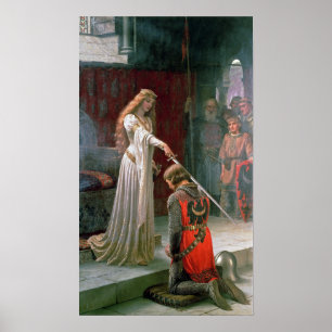 Póster Abrazo de Edmund Blair Leighton