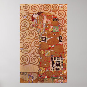 Póster Abrazo de Gustav Klimt
