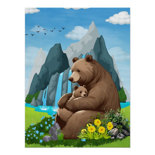 Póster Abrazo de la naturaleza (Anverso)