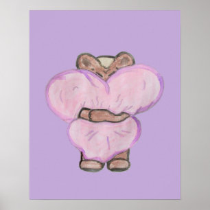 Póster Abrazo De Oso Grande.