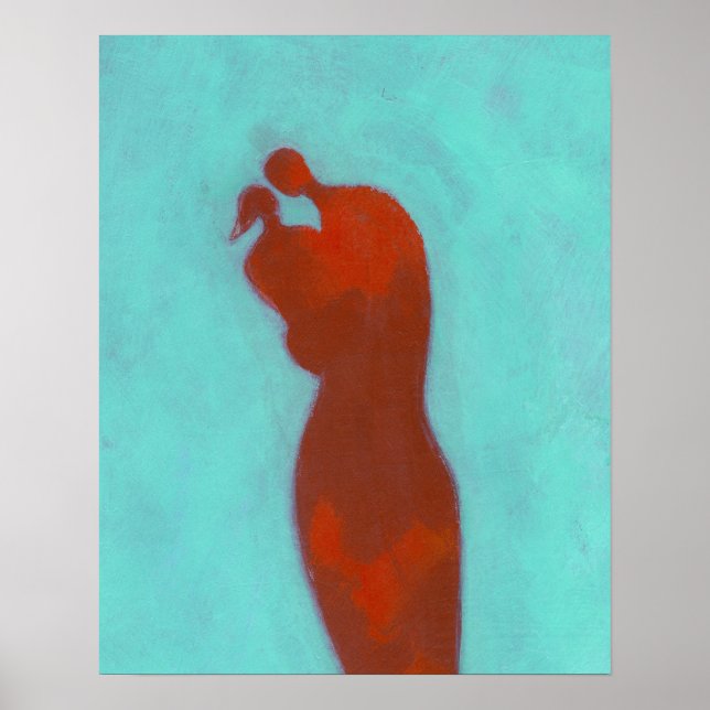 Póster Abrazo de pareja (Frente)