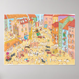 Póster abrazo de prueba