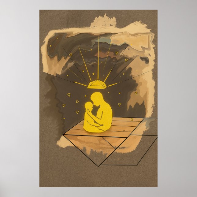 Póster Abrazo del cielo - Poster en memoria de los Person (Frente)