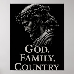 Póster Abrazo Familia País Jesús Fe Cristiana Mi