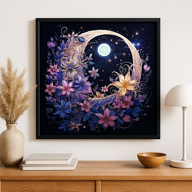 Póster Abrazo Lunar Floral (Subido por el creador)