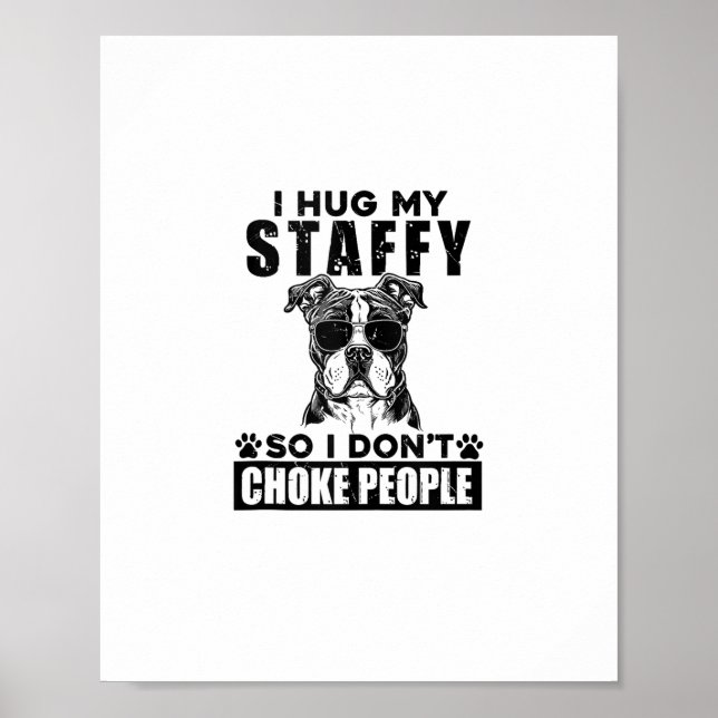 Póster Abrazo Mi Estafa Para No Ahogar A La Gente Perro G (Frente)