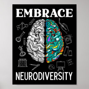 Póster Abrazo Neurodiversidad Sensibilización Adhd Salud