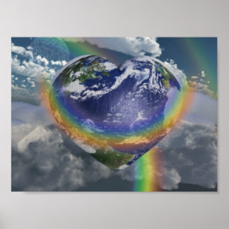 Póster Abrazos de arco iris