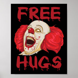 Póster Abrazos gratis Halloween Asesino Mal Espíritu de p