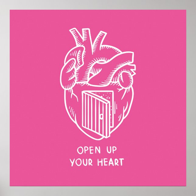 Póster Abre tu corazón (Frente)