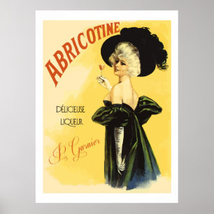 Póster Abricotine (anuncios franceses restaurados del
