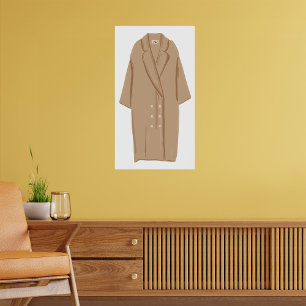 Póster Abrigo de primavera largo