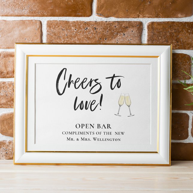 Póster Abrir barra Saludos para amar el signo Boda horizo (Subido por el creador)