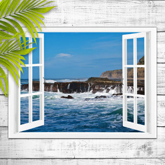 Póster Abrir la ventana de escape costero
