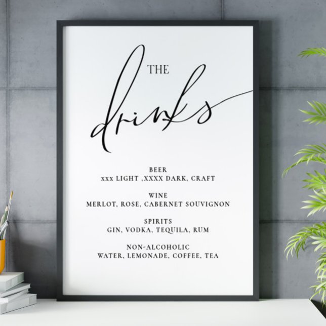 Póster Abrir menú de barras El Poster de signos del boda  (Subido por el creador)