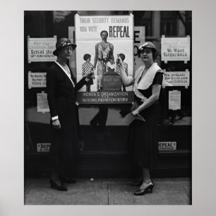 Póster ABROGUE la décimo octava ENMIENDA C. 1929 de la