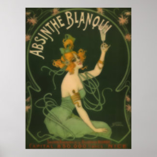 Póster Absinthe Blanoui