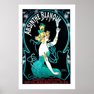Póster Absinthe Blanqui
