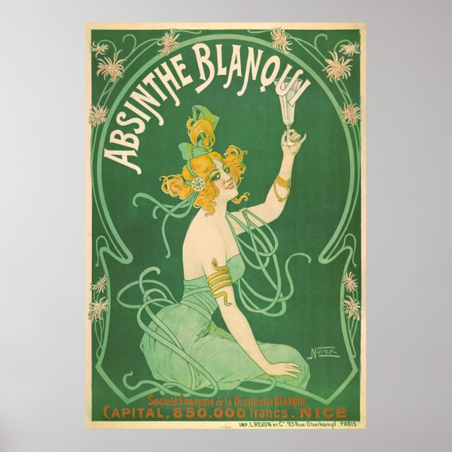 Póster Absinthe Blanqui (Frente)