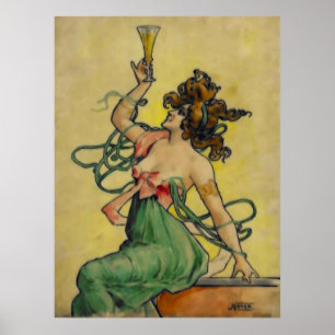 Póster Absinthe Blanqui Nover