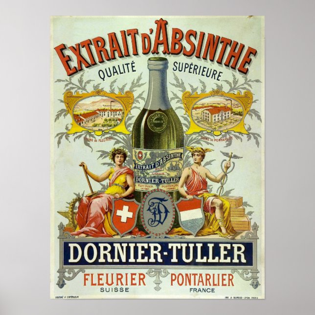 Póster Absinthe Dornier-Tuller (Frente)
