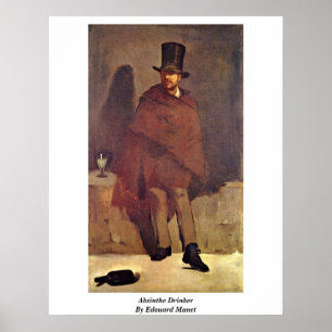 Póster Absinthe Drinker De Edouard Manet
