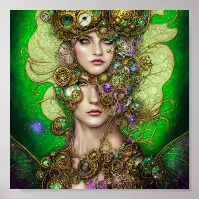 Póster Absinthe Fantasy Green Fairy  Poster (Frente)