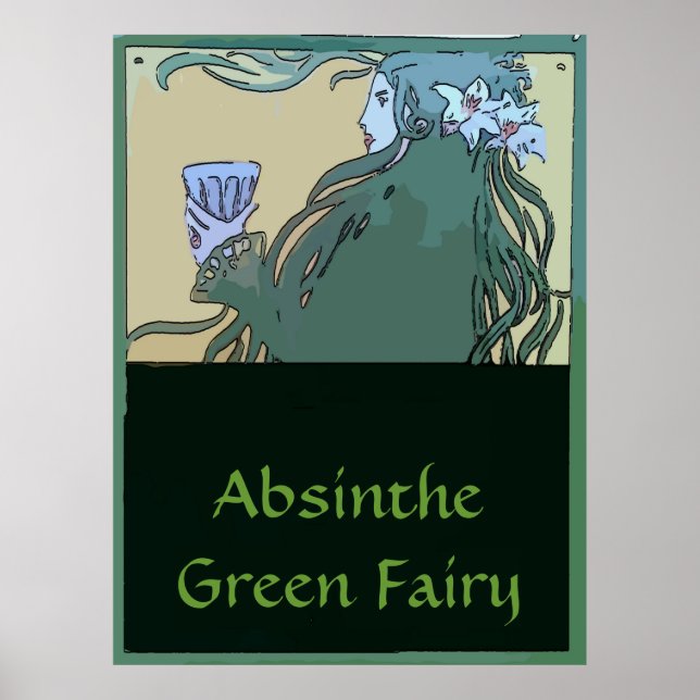 Póster Absinthe Green Fairy (Frente)