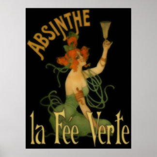 Póster Absinthe La Fee Verte